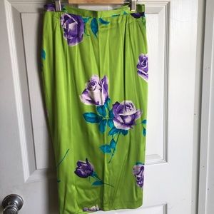 Silk Floral Print Dolce & Gabbana Pencil Skirt